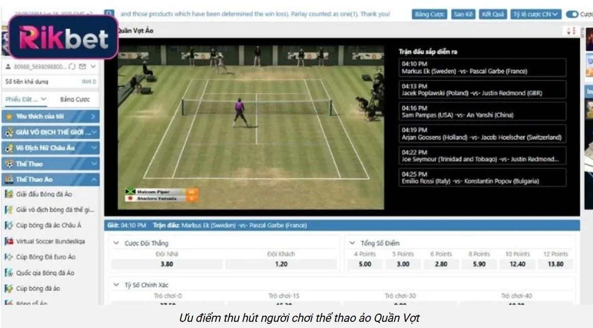 Đôi nét về Thể Thao Rikbet